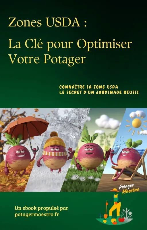 Couverture de l'ebook zones USDA la clé pour optimiser votre potager