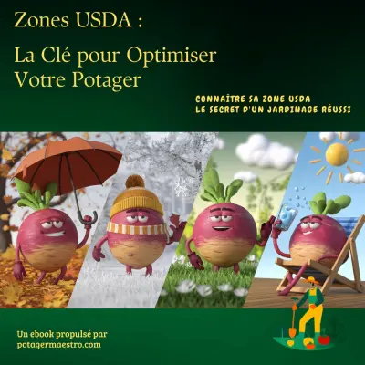 Couverture de l'ebook zones usda la clé pour optimiser votre potager