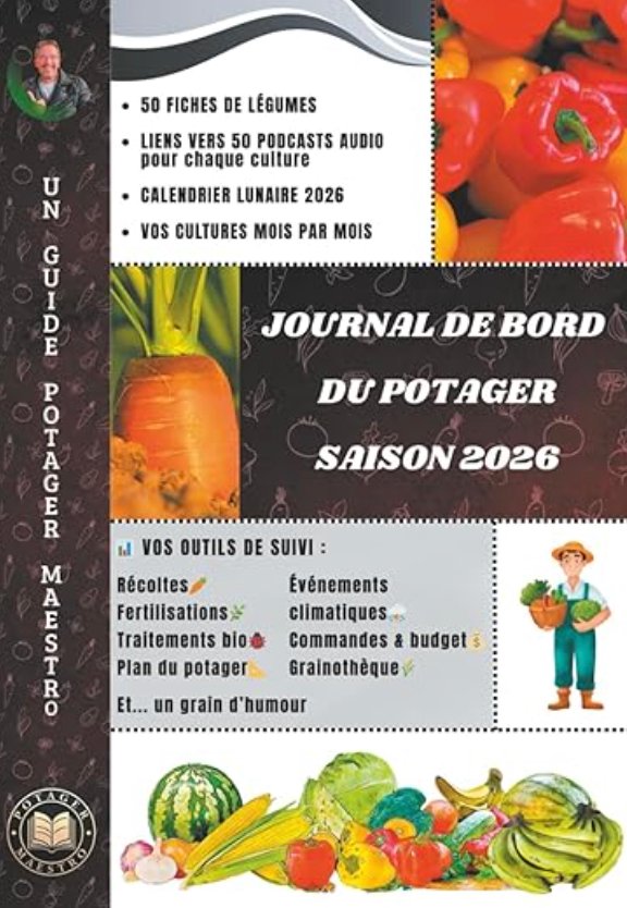 Journal bord potager 2026 n b Potager Maestro
