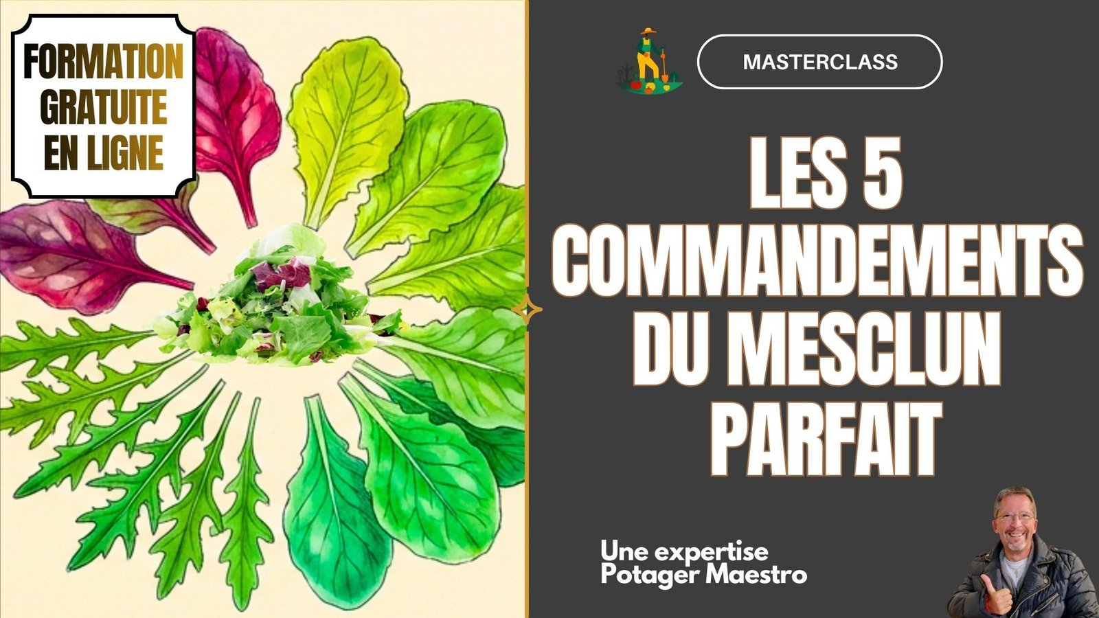 Formation gratuite en ligne Masterclass mesclun Potager Maestro