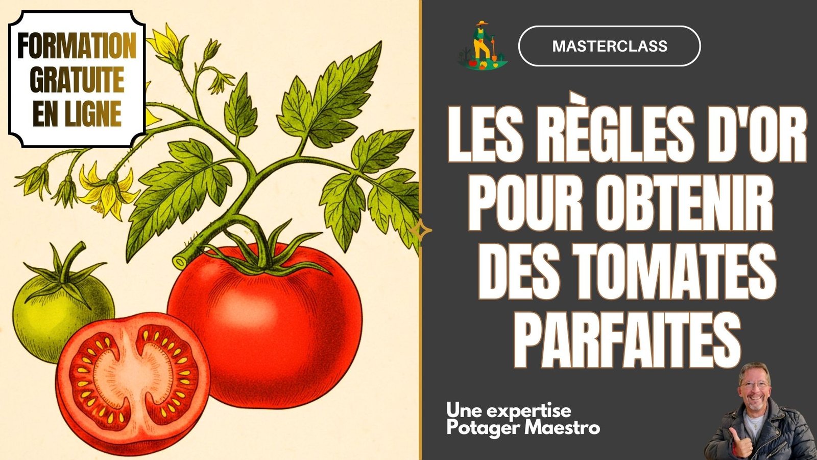 Formation gratuite en ligne Masterclass tomates Potager Maestro