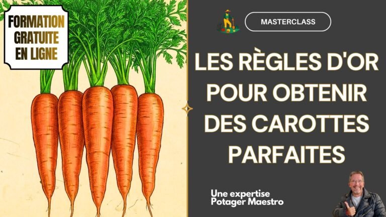 Formation gratuite en ligne Masterclass CAROTTES Potager Maestro