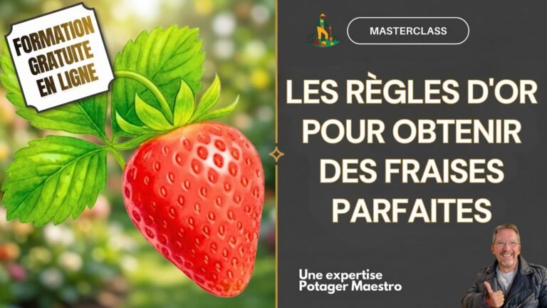 Formation gratuite en ligne Masterclass sur les FRAISES Potager Maestro