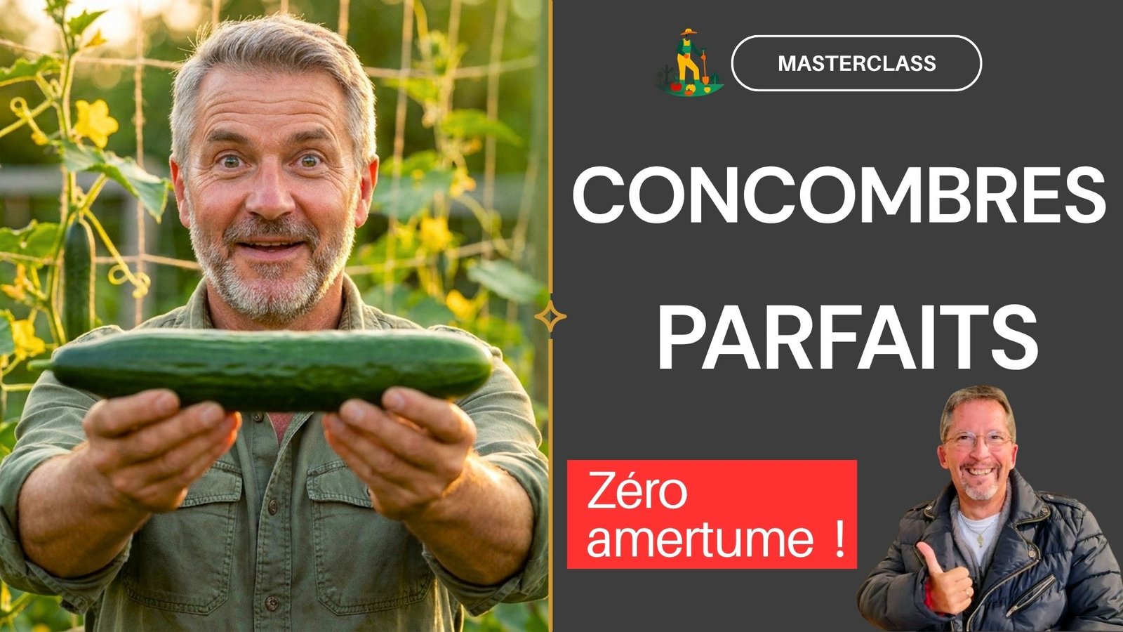 Formation gratuite en ligne Masterclass sur les CONCOMBRES Potager Maestro