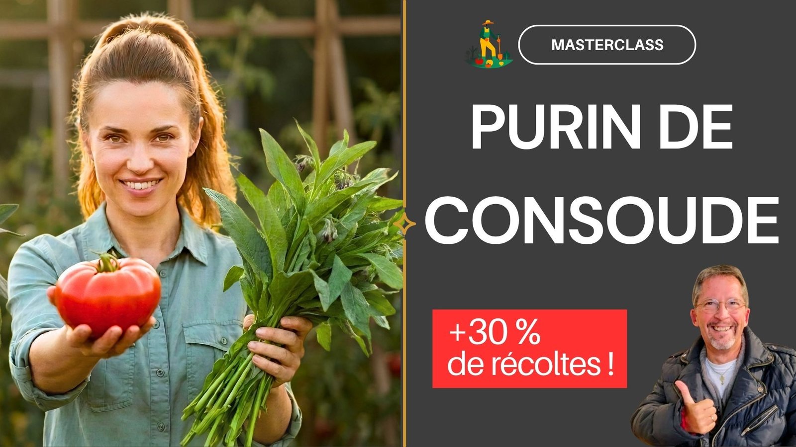 Formation gratuite en ligne Masterclass sur le PURIN DE CONSOUDE Potager Maestro