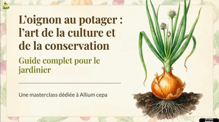 Masterclass Potager Maestro : l'oignon au potager, guide de culture et conservation (Allium cepa)