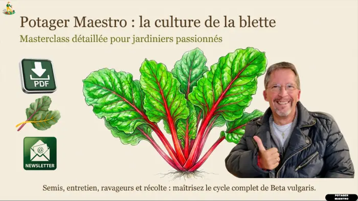 Culture de la blette : masterclass Potager Maestro sur le semis, l'entretien et la récolte des blettes