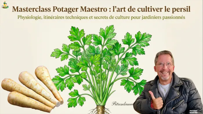 Masterclass persil Potager Maestro : cultiver le persil de la graine à la récolte pour un potager parfait